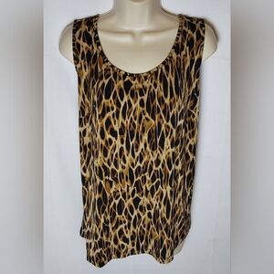 Catherines Animal Print Tank Top